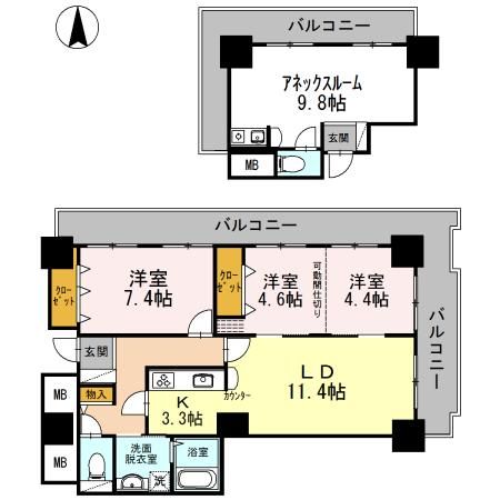 品川シーサイドビュータワーIIの間取り