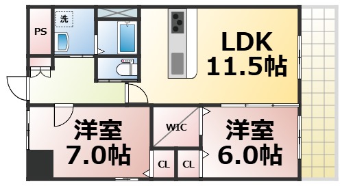 エーデル深江橋の間取り