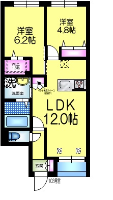 仮称）日暮３丁目メゾン北棟の間取り