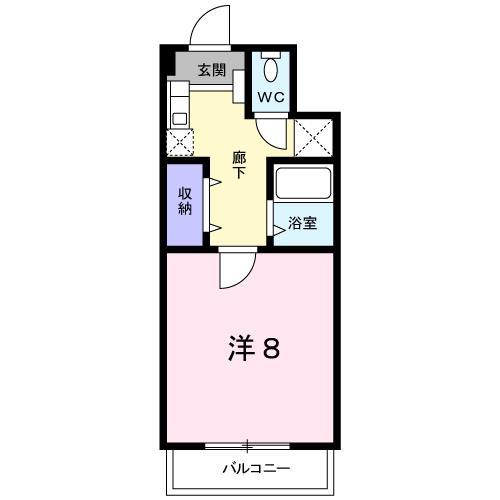 山口市幸町のマンションの間取り