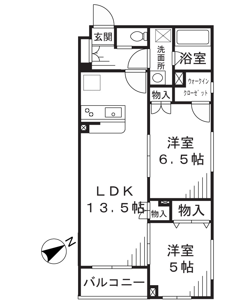 GlowResidence溝口の間取り