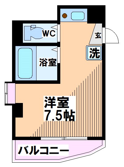 国立市中のマンションの間取り