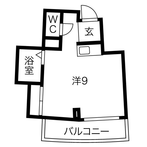 大阪市東淀川区北江口のマンションの間取り