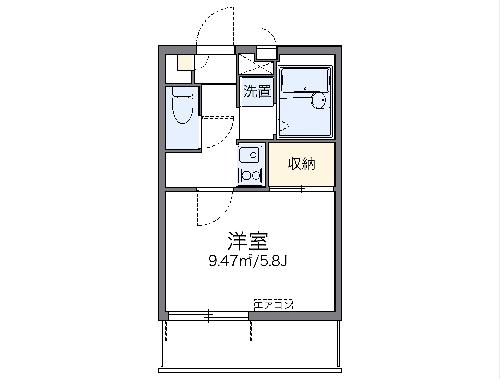 【レオパレスシャルマンの間取り】