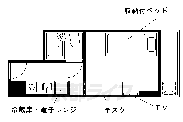 【京都市上京区東上善寺町のマンションの間取り】