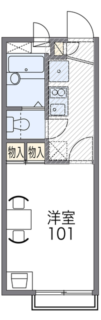 レオパレスゴールドイーストIIIの間取り