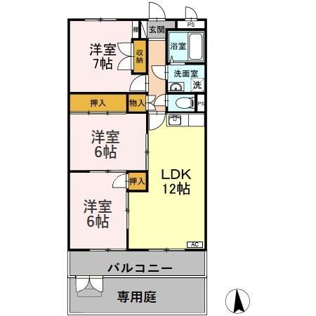 リーフル２１の間取り