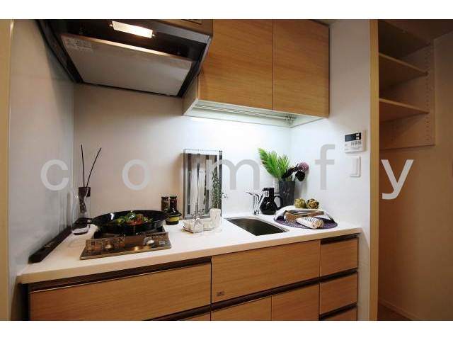 キッチン　ガス２口システムキッチン