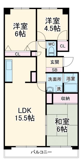 野村三好ケ丘ヒルズ6番館の間取り写真