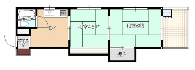 広島市安佐北区可部のマンションの間取り