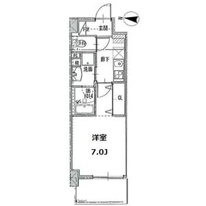 ジュール亀島の間取り