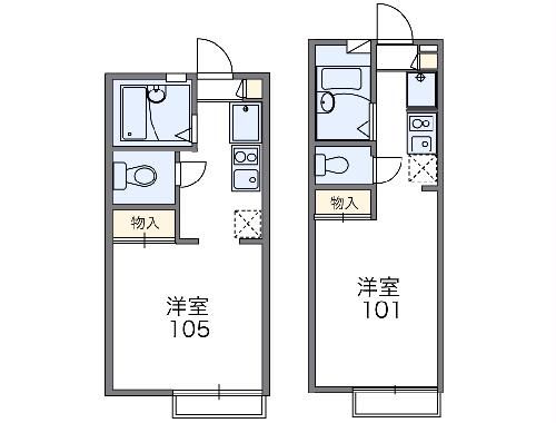 【横須賀市長沢のアパートの間取り】