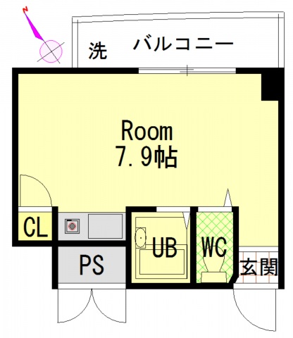 第8田中興産ビルの間取り