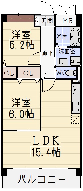 グリーンランド壱番館の間取り