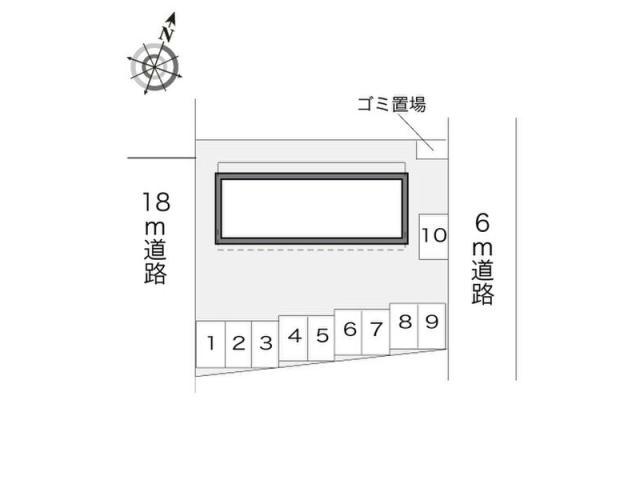 【尾張旭市白鳳町のアパートの駐車場】