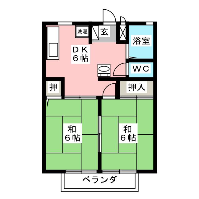 ハイツ平戸の間取り