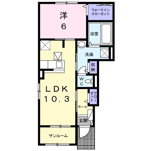 トレノ　カーサ　Iの間取り