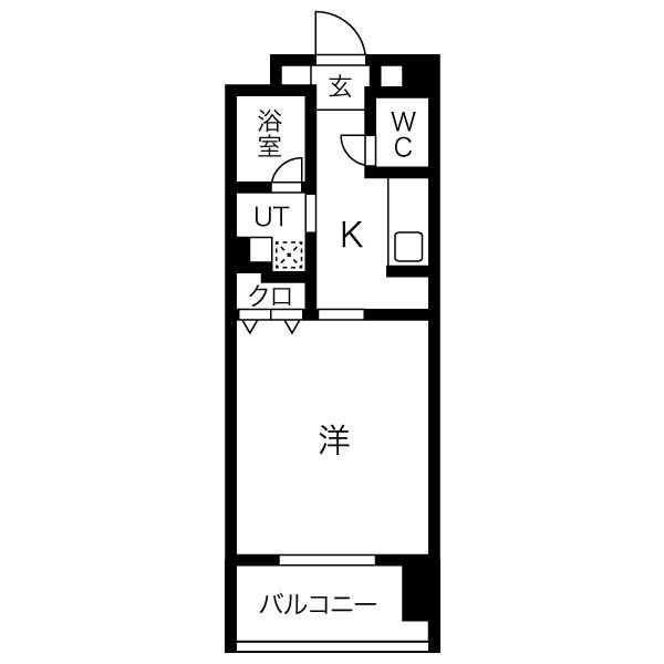 名古屋市西区花の木のマンションの間取り