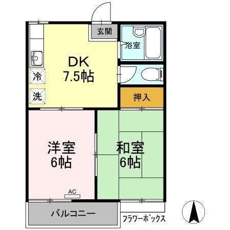 さぬき市志度のアパートの間取り