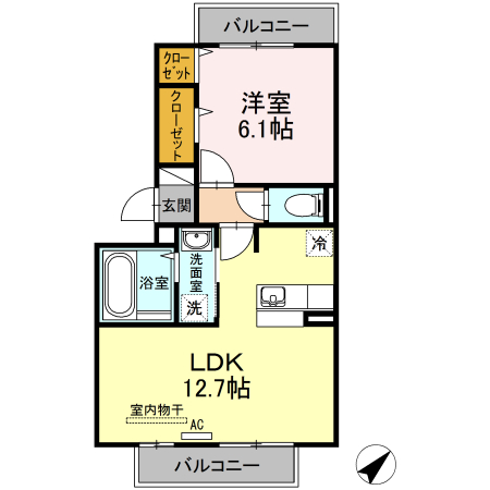 エスぺランサ昭和の間取り