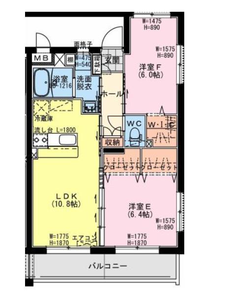 クロスワイズ中西町の間取り