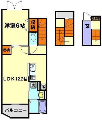 志木市中宗岡のアパートの間取り