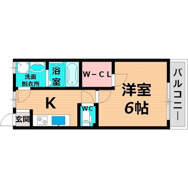 守口市豊秀町のマンションの間取り