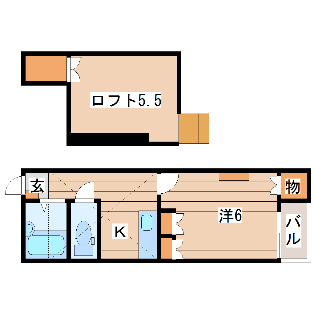 コーポアンデスの間取り