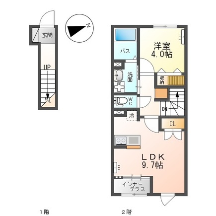 ひたちなか市高場のアパートの間取り