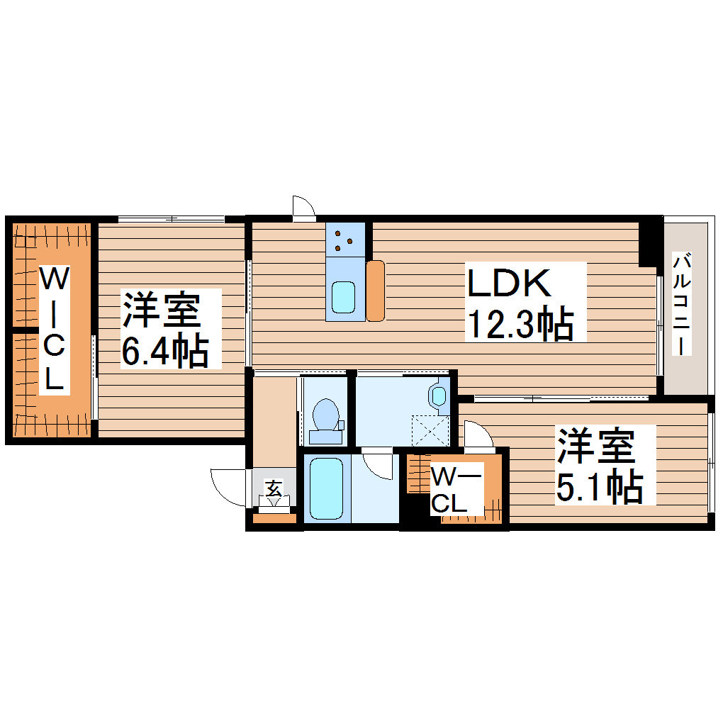 シャーメゾンアムールの間取り