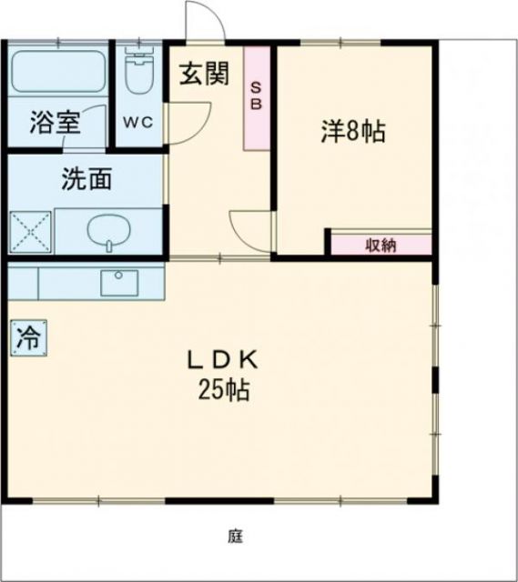 那覇市字宇栄原のマンションの間取り