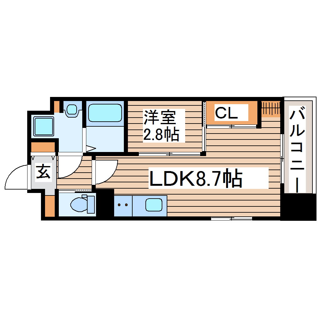 【シェルグランデ原町本通の間取り】