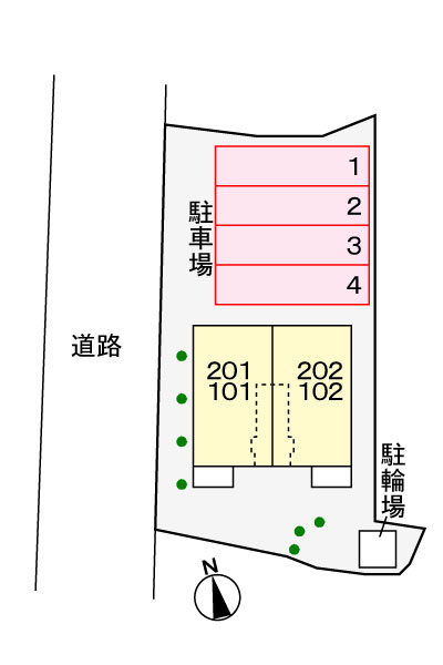 【ヴァンベールの駐車場】