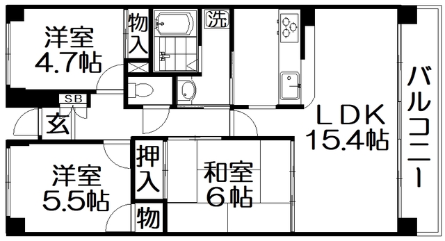 グラン・コート寝屋川IIの間取り