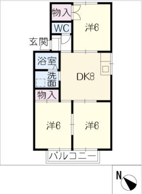 クラベール　Ｃ棟の間取り