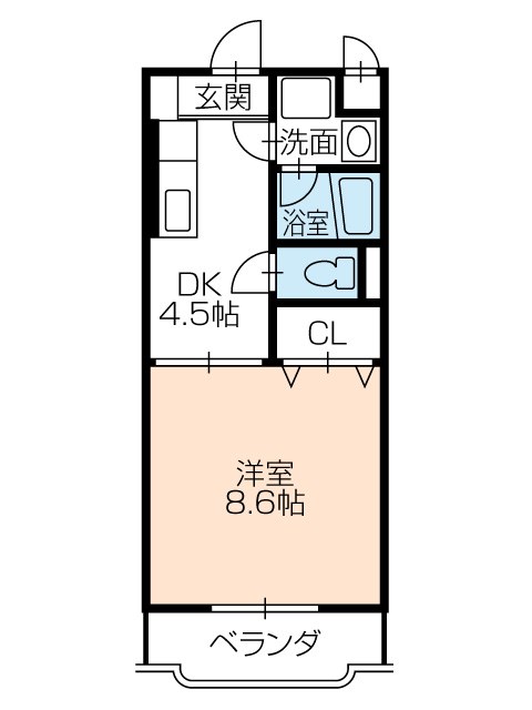 豊川市御油町のマンションの間取り