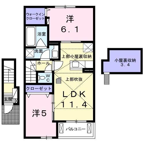 オアシス今津Ｂの間取り