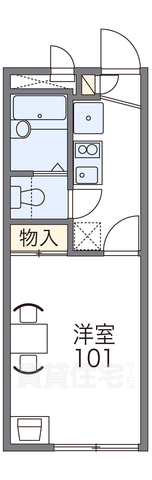 茨木市元町のアパートの間取り