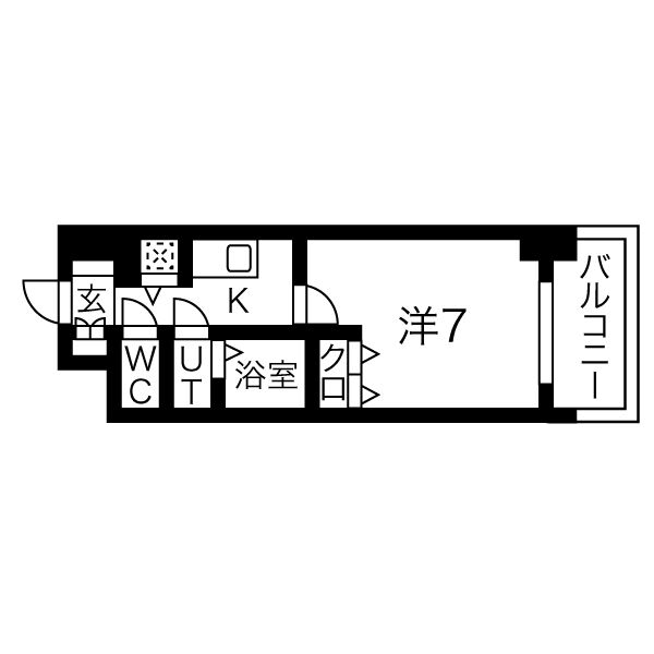 シャルマンパレ淡路の間取り