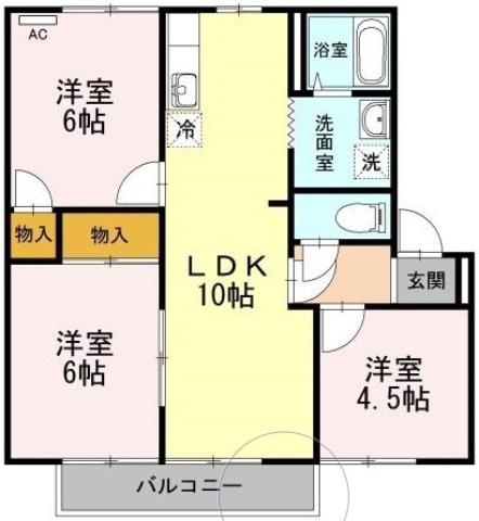 アゼリアパークハウス G棟の間取り