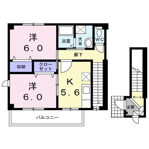 シュッド　フォンテーヌの間取り