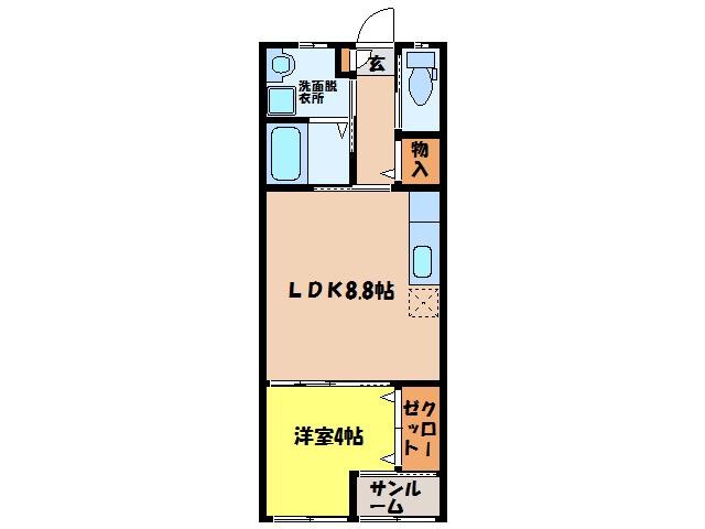 シエル　Ａ棟の間取り