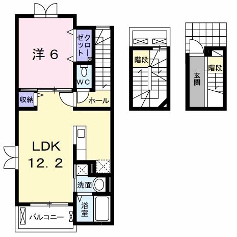 アンブラッセ　IIの間取り