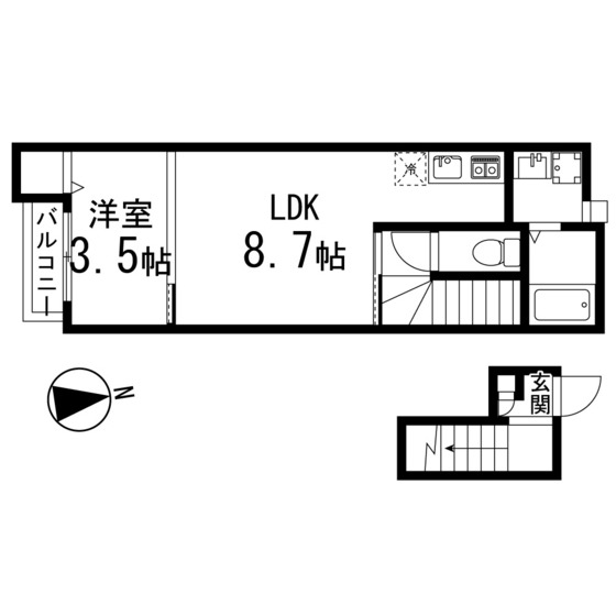 【Ｌｉｂｒａ　Ｃｏｕｒｔ　文化町の間取り】