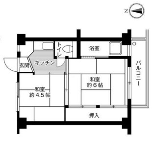 ビレッジハウス沢野本の間取り