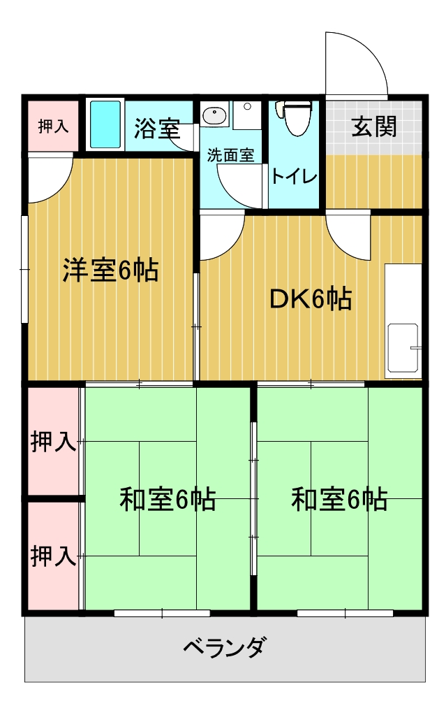 【フェリーチェ戸畑の間取り】