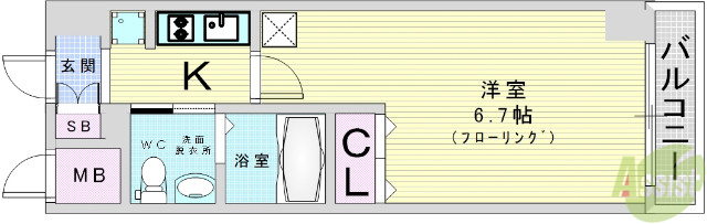 エステムコート梅田・天神橋IIIアヴァンテの間取り