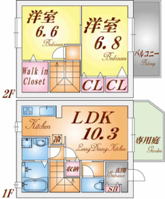 【ヴィラマーレの間取り】