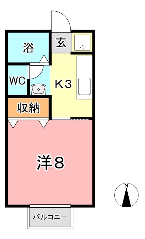 ウイング神田Aの間取り