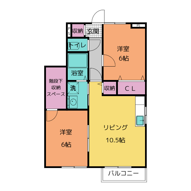 シューペルブ　Ａの間取り